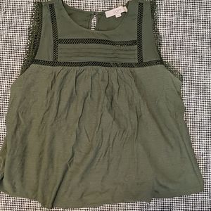 Loft Cotton Sleeveless Top